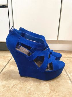 NEW MADDEN GIRL PLATFORM WEDGE SANDALS…SZ 8.5