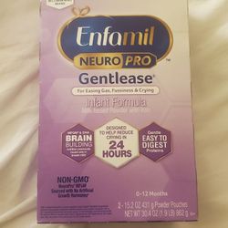 Enfamil Gentlease Baby Formula Box (PACK OF 4 BOXES!)