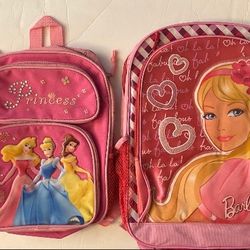 Pre-owned Girl’s (Used once) Backpacks: 2 for $12