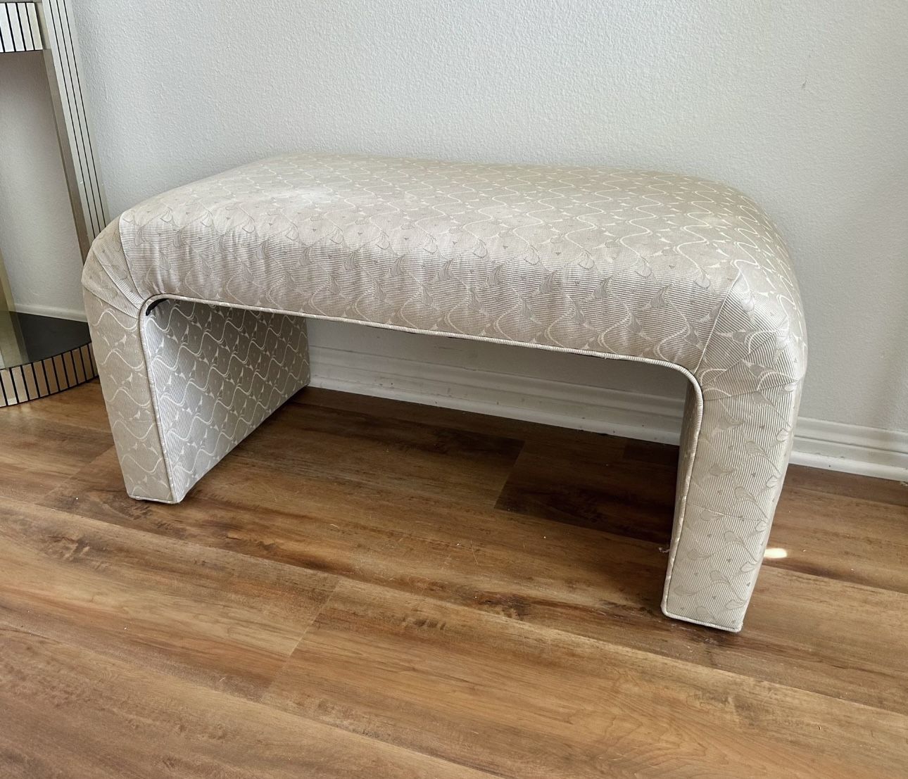 Postmodern Bench Chair Waterfall Beige