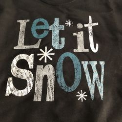 Black Winter Crew Sweatshirt And Black Lon Sleeve T-Shirt