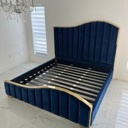 Velvet Bed Frame Available 👉 New in Box. Ask for Price 