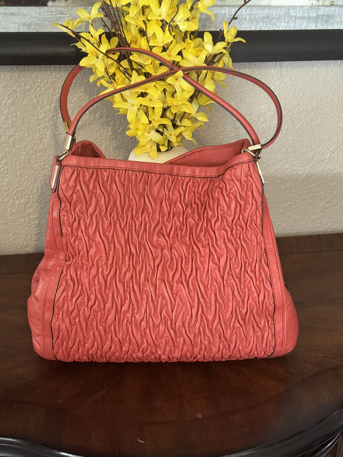 Coach Madison Phoebe Twist Leather Shoulder Bag