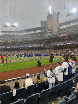 Padres vs Yankees Sunday 9/6 section 112 front row 4 seats