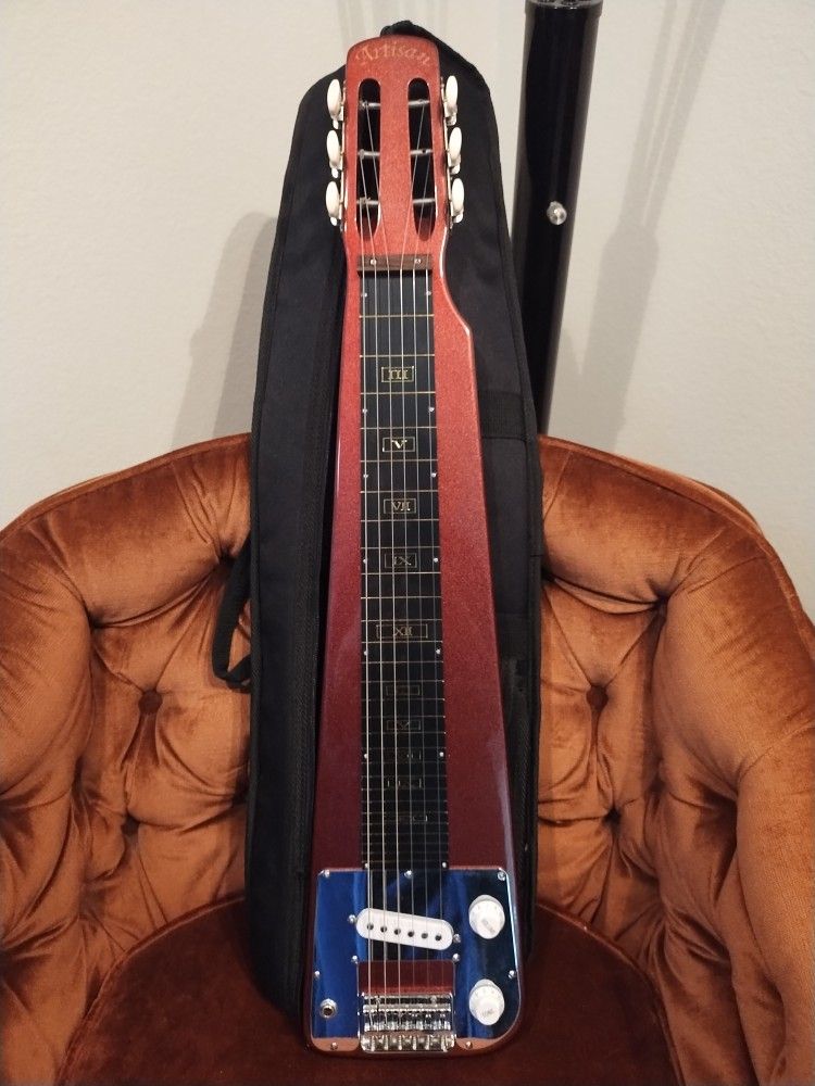 Artisan Lap Steel Guitar - Red Sparkle