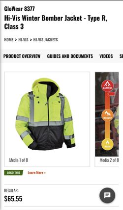 Hi-Vis Winter/Thermal Bomber Jacket - Glowear