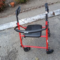 Wheel Chair Walker With Seat Only Asking 20 