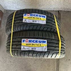 205/55 Zr16  For rum Tires New