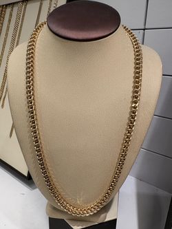 10k Foxtail Necklace || 60.1 grams || 24”