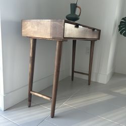 New Modern Wood Entryway Table with Drawers — Never Used 