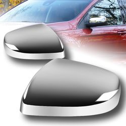 For 2015-2018 Ford Edge Chrome ABS Plastic Side Mirror Cover Kit NO Signal Cut -(2-MC-1944