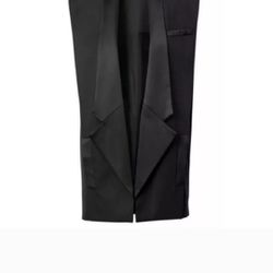 BALMAIN x H&M Wool Tuxedo Blazer Vest Waistcoat in Black Size EUR 32 / US 2

