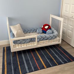 Delta Children Sloane 4-in-1 Acrylic Convertible Crib with Included Conversion Rail