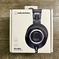Audio-Technica ATH-M50X Professional Studio Monitor Headphones, Black, Professional Grade, Critically Acclaimed, with Detachable Cable