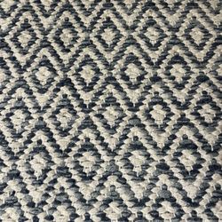 Midnight Blue & White 4x6 Rug