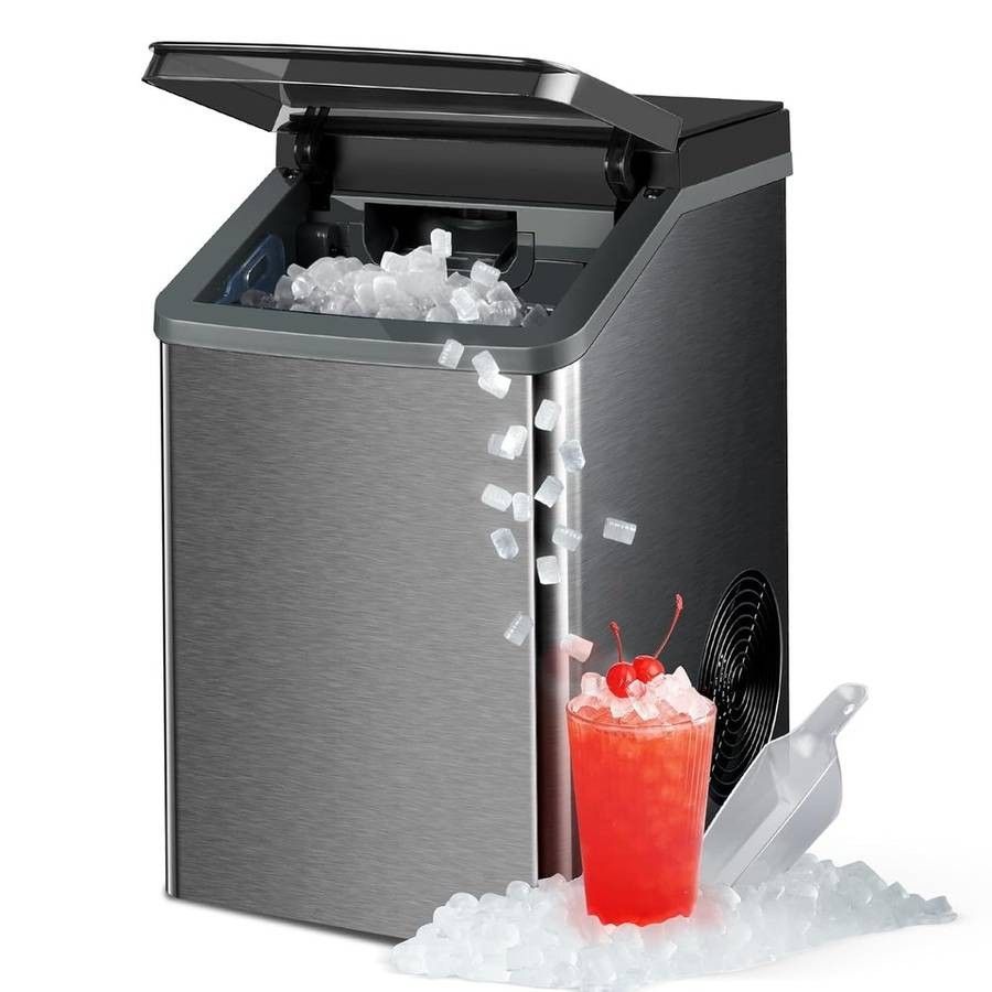 Gevi KNOVA Nugget Ice Maker Countertop, 40lbs/24H Self-Cleaning
