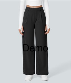 Halara Flex™ DayStretch High Waisted Pocket Straight Leg Work Pants (Large; Extall)