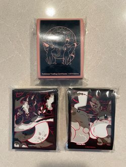 Pokemon Card Sleeves Charizard Espeon Umbreon Eevee Pikachu VMAX Gigantamax Starry Night Shield
