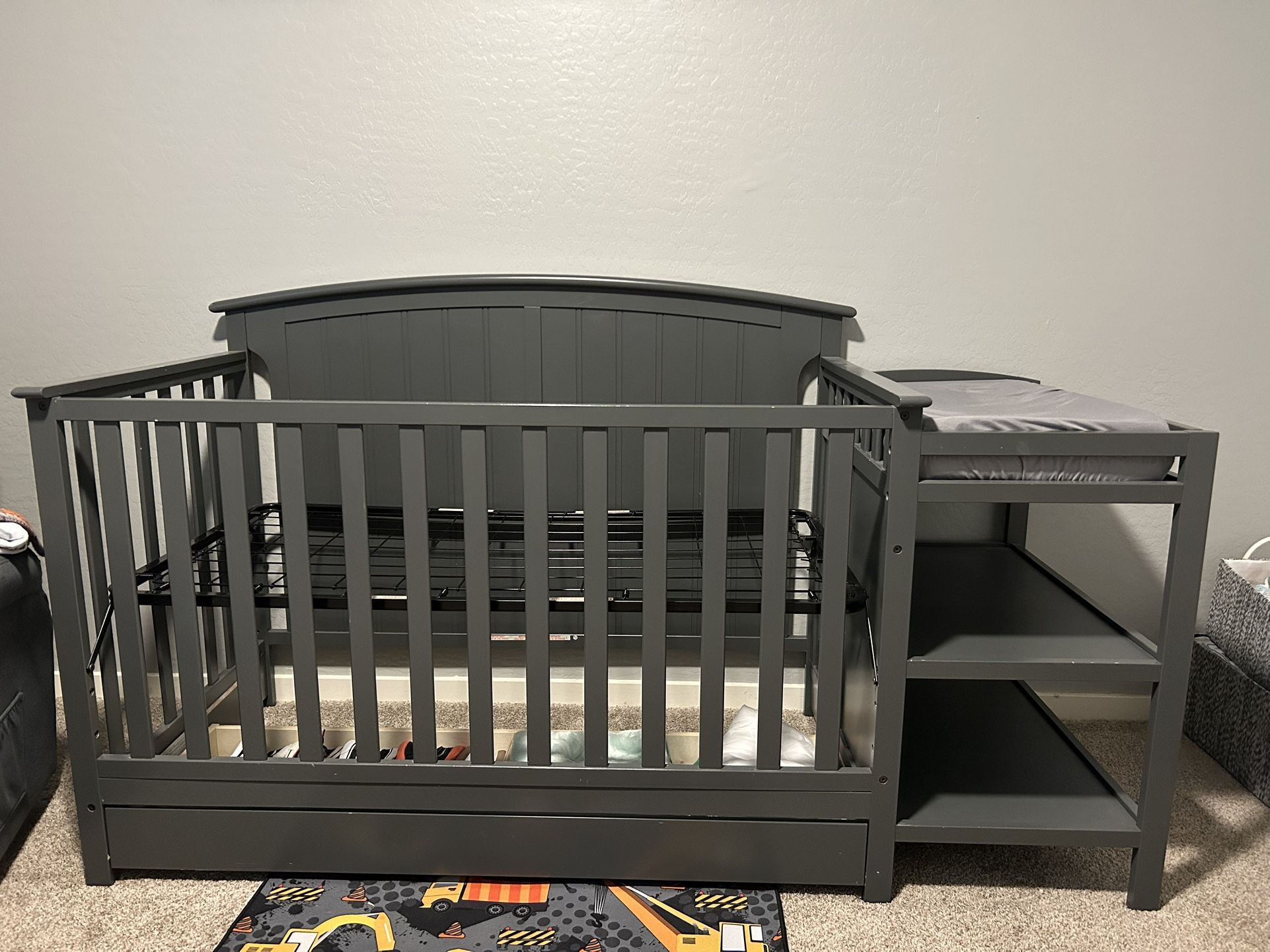 Crib And Changing Table