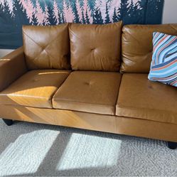 Life Style Faux Leather Sofa