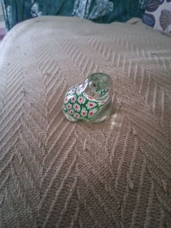 Millefiori Glass Frog Figurine
