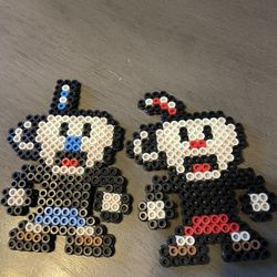 CupHead perler bead Figures