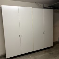 Large White Garage Storage Cabinets 