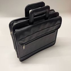 Black Leather Case for Small Laptop/Tablet