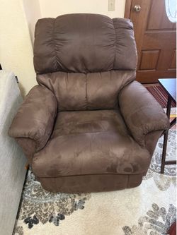 Brown Microfiber Recliner Chair