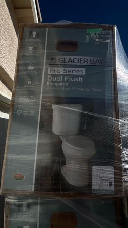 12 in. Rough In 2-Piece 1.0 GPF/1.28 GPF Dual Flush Elongated Toilet in White, Seat Included