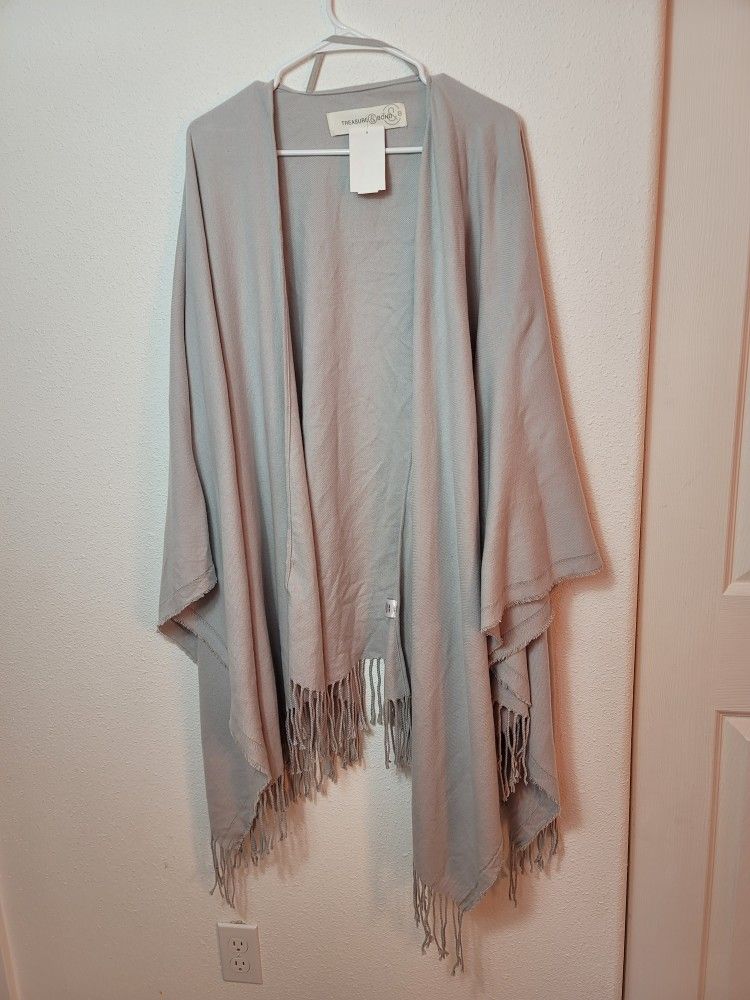 treasure and bond poncho womens new