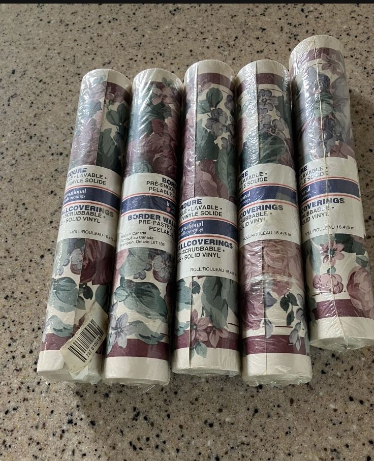 5 Rolls Wallpaper Border Never Opened