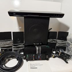 Sony Blu Ray Home Theater System 3D BDV-E385 Speakers Subwoofer Remote Tested