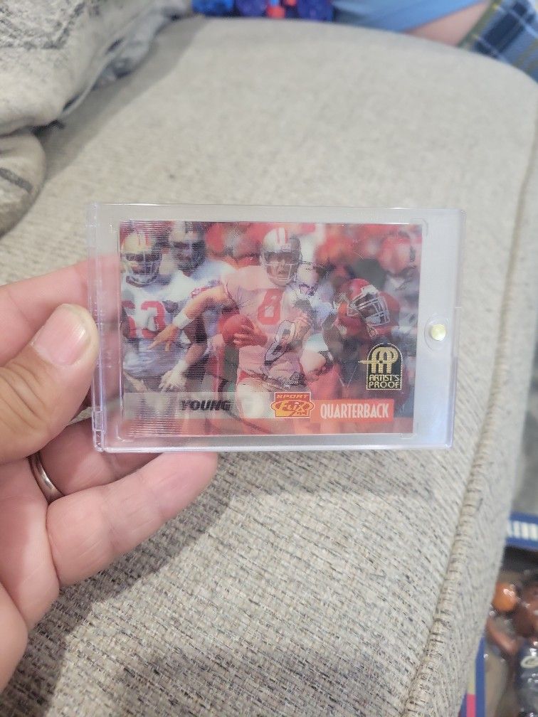 Steve Young  Quarterback  Artists Proff Sports Flix Football Card 