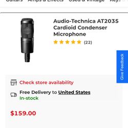 Audio -Technica USB Cardioid Condenser Microphone 