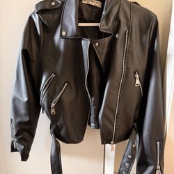 Faux Leather Jacket From A Boutique