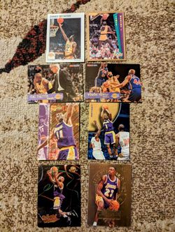 Collection Of Lakers Basketball Trading Cards 