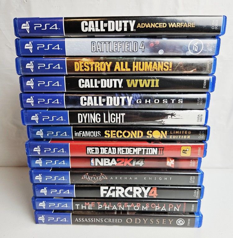 Original PS4 Video Game Bundle Lot Of 12 TESTED