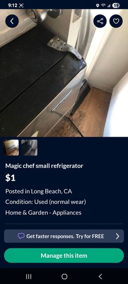 Magic chef small refrigerator