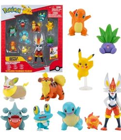 Pokémon Battle Figure 10 Pack – Multi Character Set (2–4”) – New Sealed