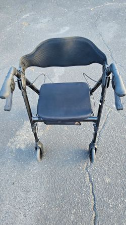 FlyingJoy rollator walker with a seat & 8" wheels