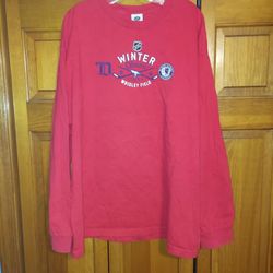 MENS 2XL 2009 WINTER CLASSIC WRIGLEY FIELD CHICAGO VS DETROIT SHIRT