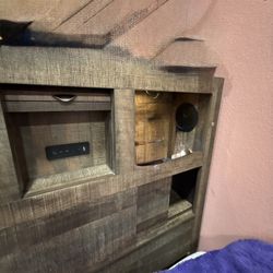 Used Twin Bluetooth Bookcase Bed 