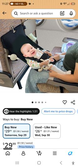 Baby Airplane Seat Travel Hammock