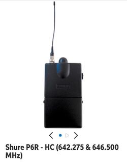 Shure P6R-HC Wireless Bodypack Receiver