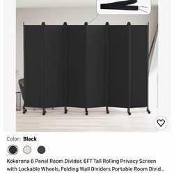 Kokorona 6 Panel Room Divider,