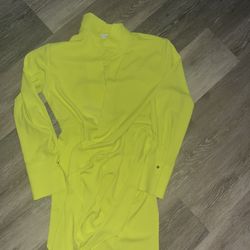 Free Neon Yellow Wrap Dress
