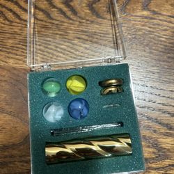 Vintage marble kaleidoscope with four marbles