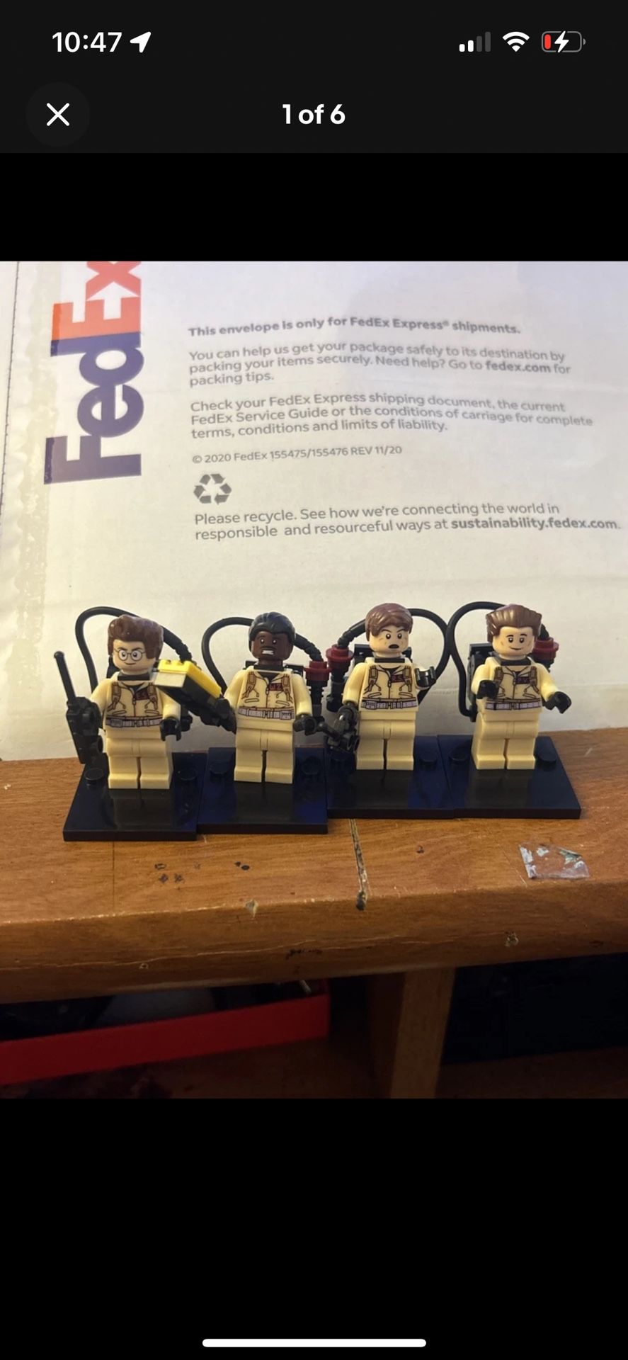 NEW Ghostbusters Egon, Peter, Ray, Winston Lego Minifigure Lot 2 Ghosts