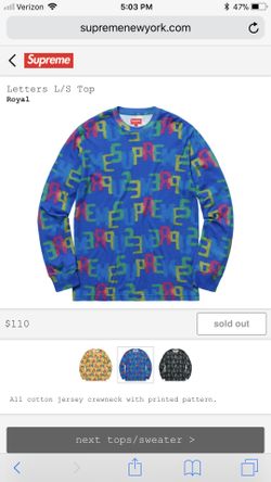 Supreme letters